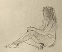 Female nude study
