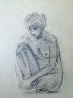 Female nude study