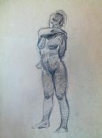Female nude study