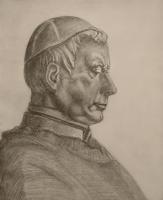 Portrait of cardinal Schwarzenberg (study of a statue)